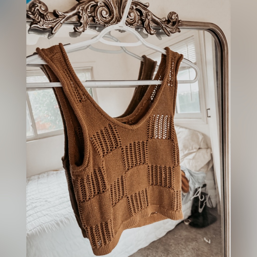 Vans Brown Knit Tank Top